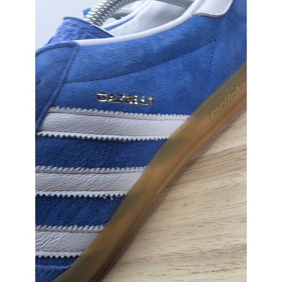Adidas Gazelle Shoes Sneakers Blue Bird Gum Men’s Size 13 H06260 - Picture 5 of 8